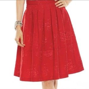 Elle red skirt